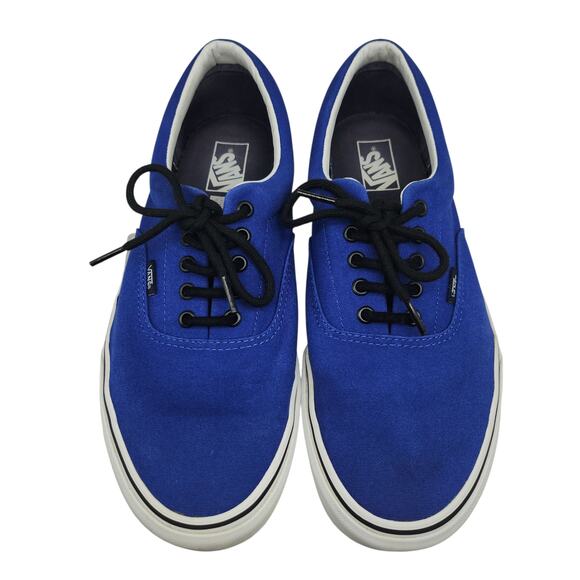 Vans Shoes Mens 12 Blue Gray White Era Low Tops Skater Skateboarding Preppy main image 4